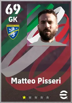 Matteo Pisseri eFootball 2026 player card — 69 OVR GK