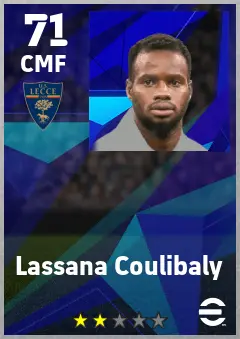 Lassana Coulibaly eFootball 2026 player card — 71 OVR CMF