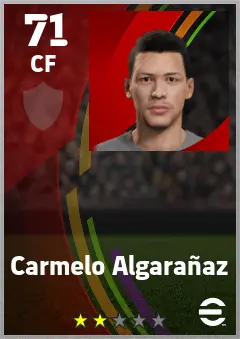 Carmelo Algaranaz eFootball 2026 player card — 71 OVR CF