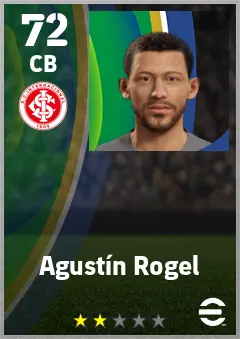 Agustin Rogel eFootball 2026 player card — 72 OVR CB