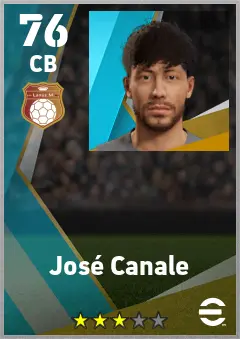 Jose Canale eFootball 2026 player card — 76 OVR CB