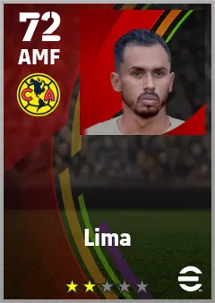 Lima eFootball 2026 player card — 72 OVR AMF