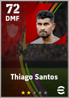 Thiago Santos eFootball 2026 player card — 72 OVR DMF