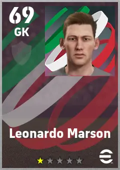 Leonardo Marson eFootball 2026 player card — 69 OVR GK