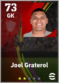 Joel Graterol eFootball 2026 player card — 73 OVR GK