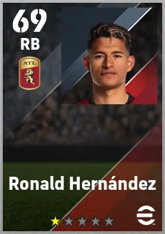 Ronald Hernandez eFootball 2026 player card — 69 OVR RB