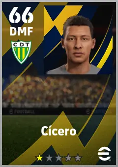 Cicero eFootball 2026 player card — 66 OVR DMF