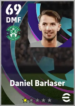 Daniel Barlaser eFootball 2026 player card — 69 OVR DMF