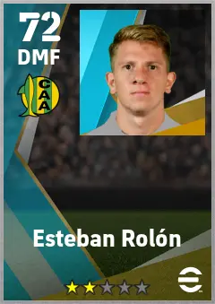 Esteban Rolon eFootball 2026 player card — 72 OVR DMF