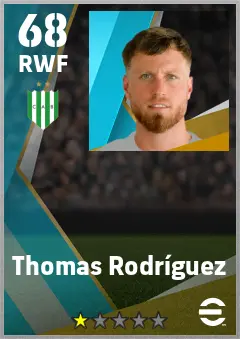 Thomas Rodriguez eFootball 2026 player card — 68 OVR RWF