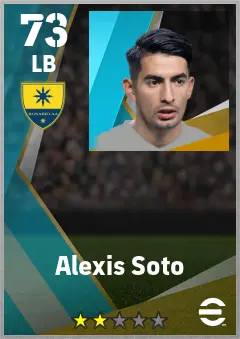 Alexis Soto eFootball 2026 player card — 73 OVR LB