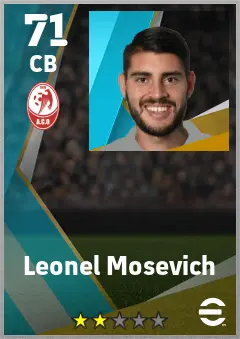 Leonel Mosevich eFootball 2026 player card — 71 OVR CB