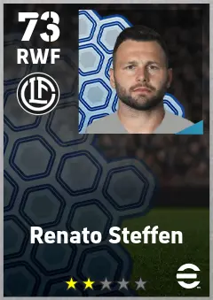 Renato Steffen eFootball 2026 player card — 73 OVR RWF