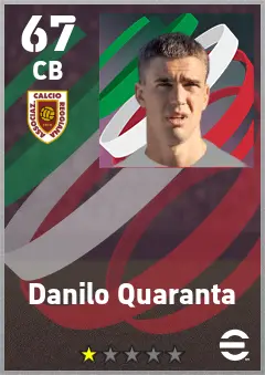 Danilo Quaranta eFootball 2026 player card — 67 OVR CB