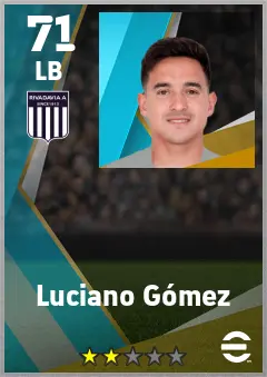 Luciano Gomez eFootball 2026 player card — 71 OVR LB