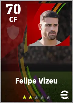 Felipe Vizeu eFootball 2026 player card — 70 OVR CF