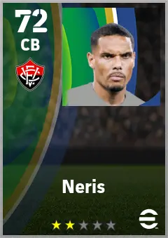 Neris eFootball 2026 player card — 72 OVR CB