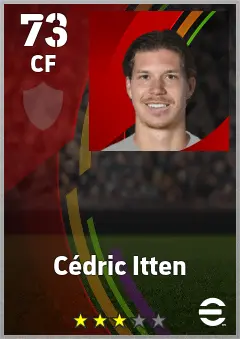 Cedric Itten eFootball 2026 player card — 73 OVR CF