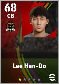Lee Han-Do eFootball 2026 player card — 68 OVR CB