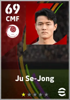 Ju Se-Jong eFootball 2026 player card — 69 OVR CMF