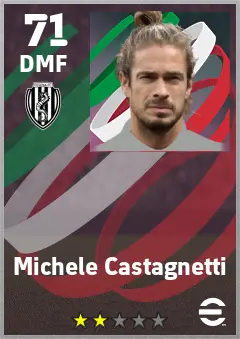 Michele Castagnetti eFootball 2026 player card — 71 OVR DMF