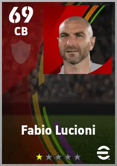 Fabio Lucioni eFootball 2026 player card — 69 OVR CB