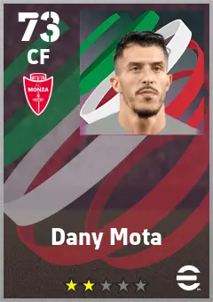 Dany Mota eFootball 2026 player card — 73 OVR CF