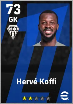 Herve Koffi eFootball 2026 player card — 73 OVR GK