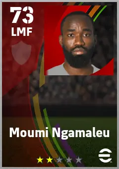 Moumi Ngamaleu eFootball 2026 player card — 73 OVR LMF