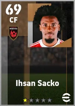 Ihsan Sacko eFootball 2026 player card — 69 OVR CF