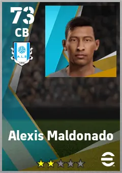 Alexis Maldonado eFootball 2026 player card — 73 OVR CB