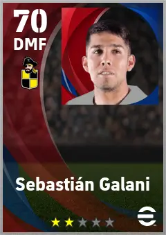Sebastian Galani eFootball 2026 player card — 70 OVR DMF