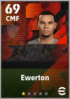 Ewerton eFootball 2026 player card — 69 OVR CMF