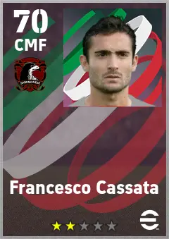 Francesco Cassata eFootball 2026 player card — 70 OVR CMF