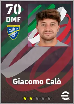 Giacomo Calo eFootball 2026 player card — 70 OVR DMF