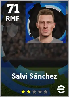 Salvi Sanchez eFootball 2026 player card — 71 OVR RMF