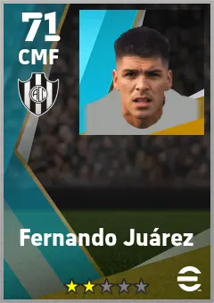 Fernando Juarez eFootball 2026 player card — 71 OVR CMF