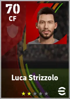 Luca Strizzolo eFootball 2026 player card — 70 OVR CF
