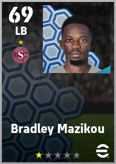 Bradley Mazikou eFootball 2026 player card — 69 OVR LB