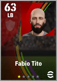 Fabio Tito eFootball 2026 player card — 63 OVR LB