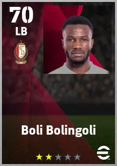 Boli Bolingoli eFootball 2026 player card — 70 OVR LB
