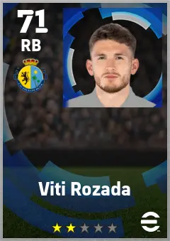 Viti Rozada eFootball 2026 player card — 71 OVR RB