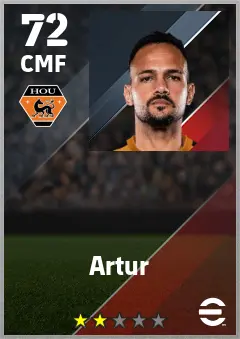 Artur eFootball 2026 player card — 72 OVR CMF