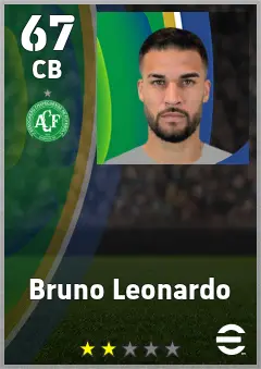 Bruno Leonardo eFootball 2026 player card — 67 OVR CB