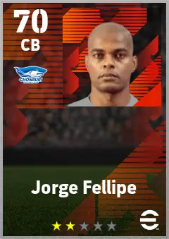 Jorge Fellipe eFootball 2026 player card — 70 OVR CB