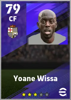 Yoane Wissa eFootball 2026 player card — 79 OVR CF