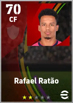 Rafael Ratao eFootball 2026 player card — 70 OVR CF