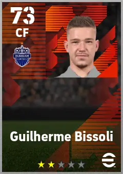 Guilherme Bissoli eFootball 2026 player card — 73 OVR CF