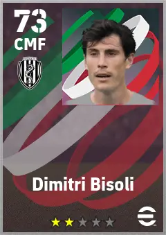 Dimitri Bisoli eFootball 2026 player card — 73 OVR CMF