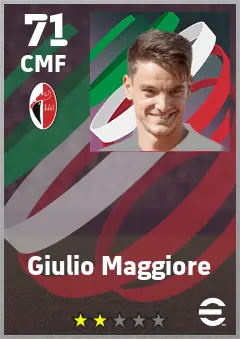 Giulio Maggiore eFootball 2026 player card — 71 OVR CMF